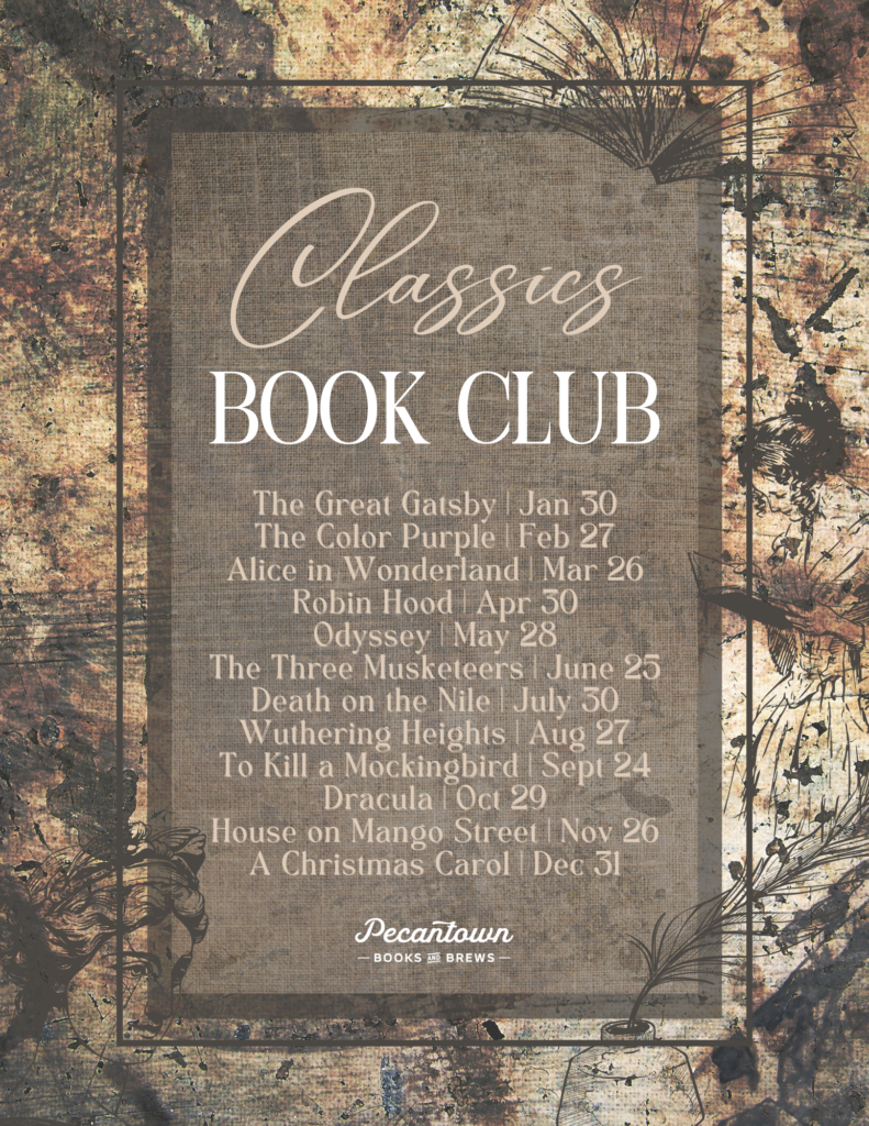 List of Classics Book Club meetings for 2024